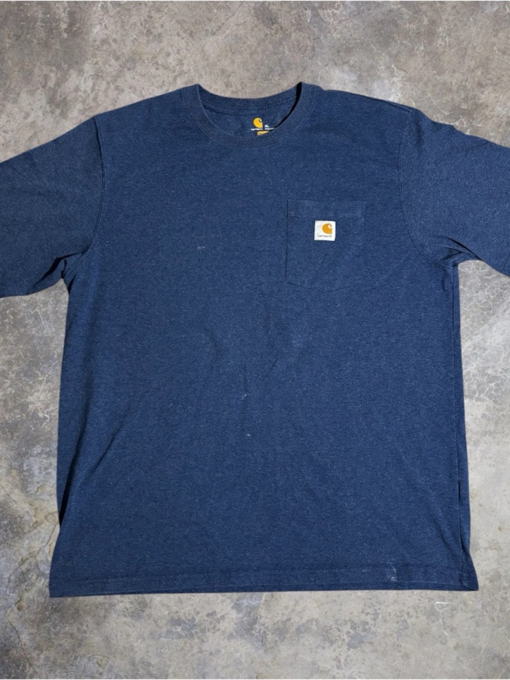 Carhartt Navy Short-Sleeve Pocket Tee